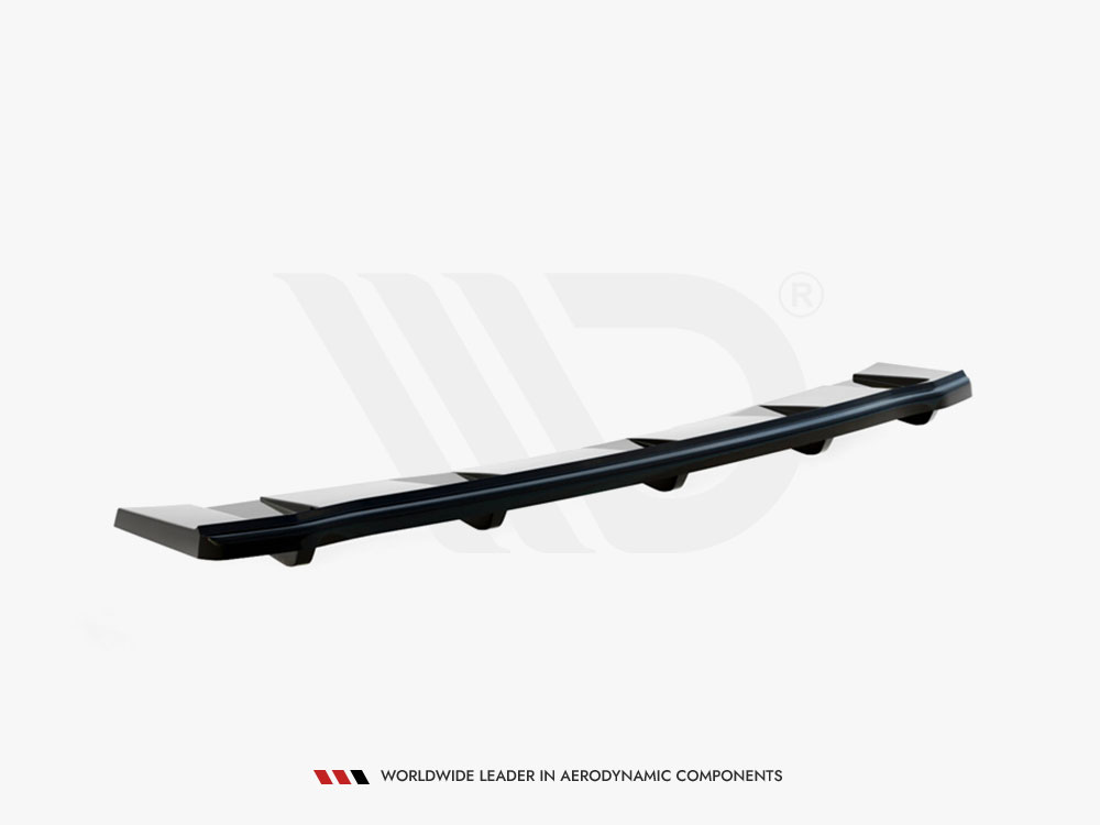 Maxton Design - Aftermarket  Central Rear Splitter (Vertical Bars) Audi A5 S-Line F5 Coupe / Sportback