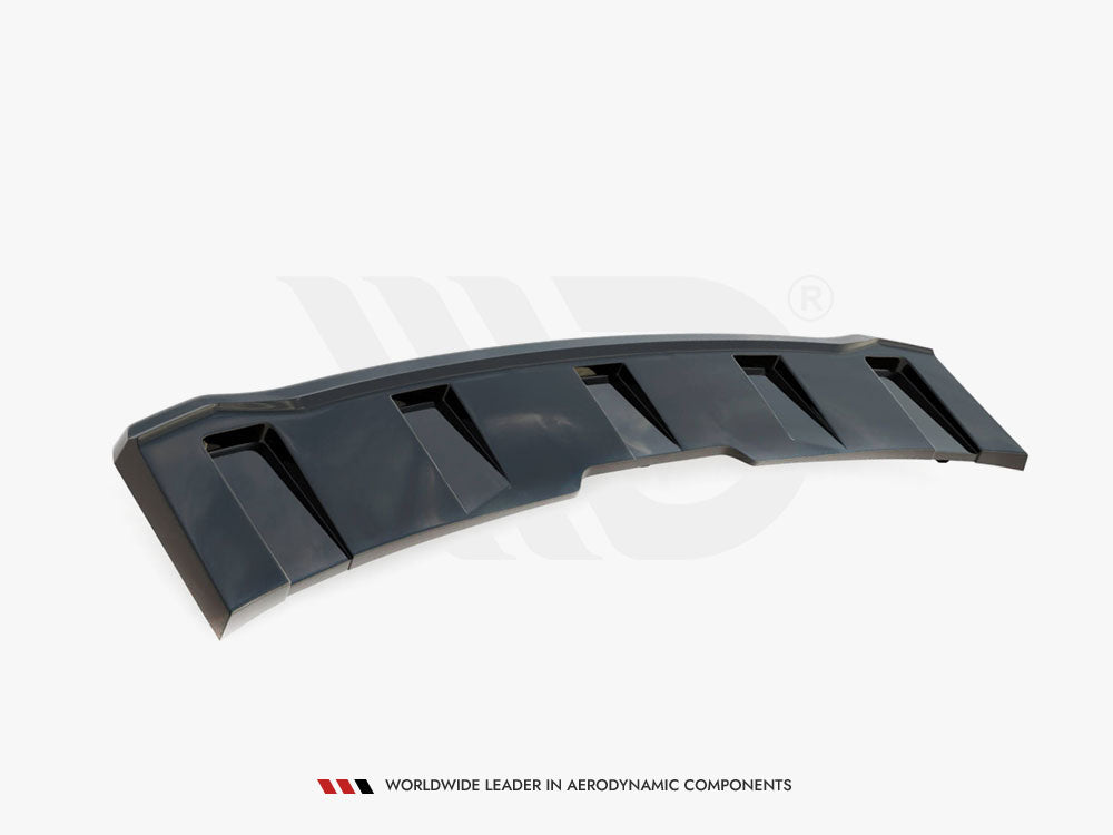 Maxton Design - Aftermarket  Central Rear Splitter (Vertical Bars) Audi A5 S-Line F5 Coupe / Sportback