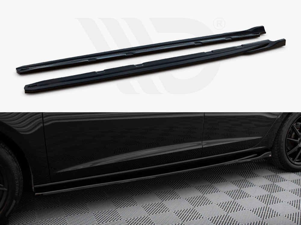 Maxton Design - Aftermarket  SIDE SKIRTS SPLITTERS V4 SEAT LEON CUPRA/ FR MK3 FACELIFT (2017-2019)