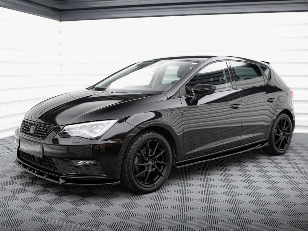 Maxton Design - Aftermarket  SIDE SKIRTS SPLITTERS V4 SEAT LEON CUPRA/ FR MK3 FACELIFT (2017-2019)