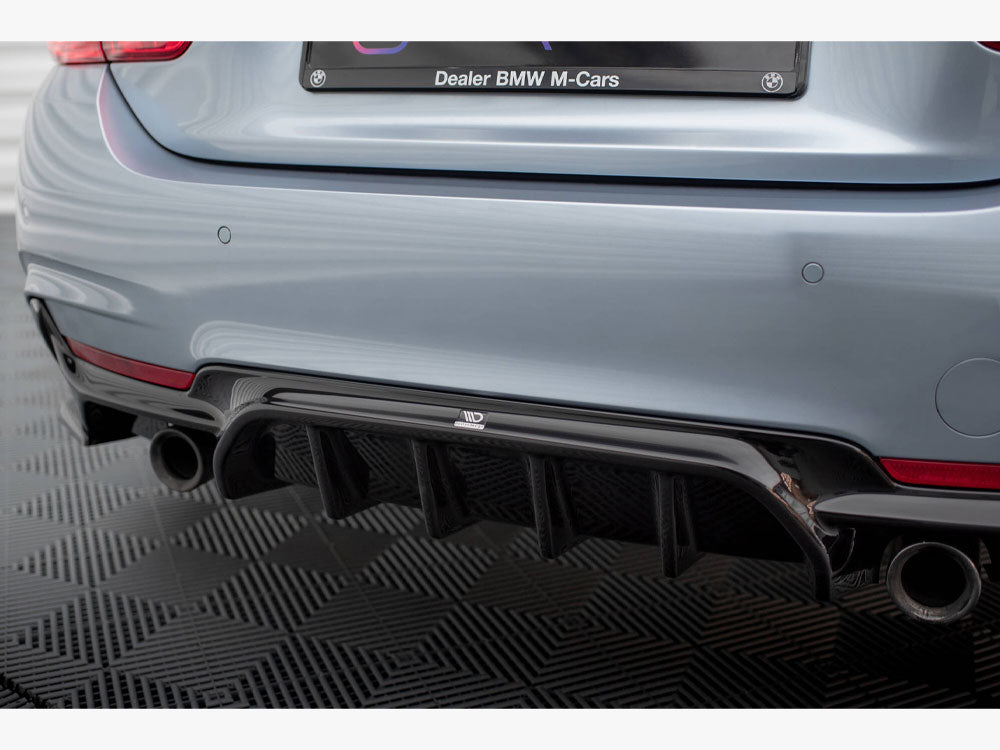 Maxton Design - Aftermarket  REAR VALANCE BMW 4 COUPE / GRAN COUPE / CABRIO M-PACK F32 / F36 / F33 (VERSION WITH EXHAUST ON BOTH SIDES)