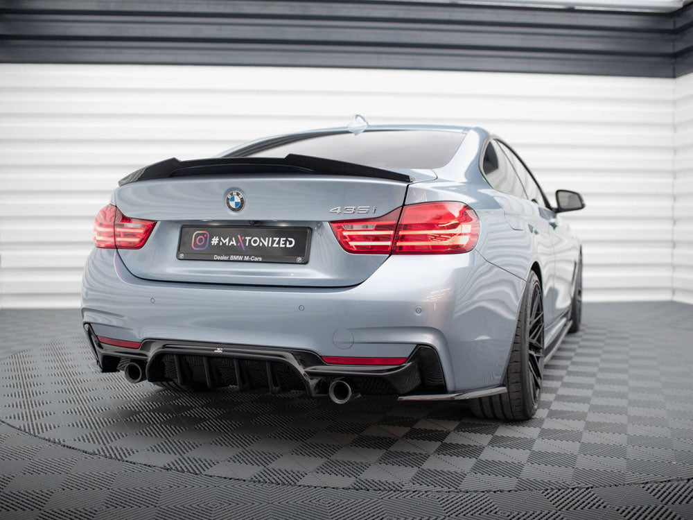 Maxton Design - Aftermarket  REAR VALANCE BMW 4 COUPE / GRAN COUPE / CABRIO M-PACK F32 / F36 / F33 (VERSION WITH EXHAUST ON BOTH SIDES)