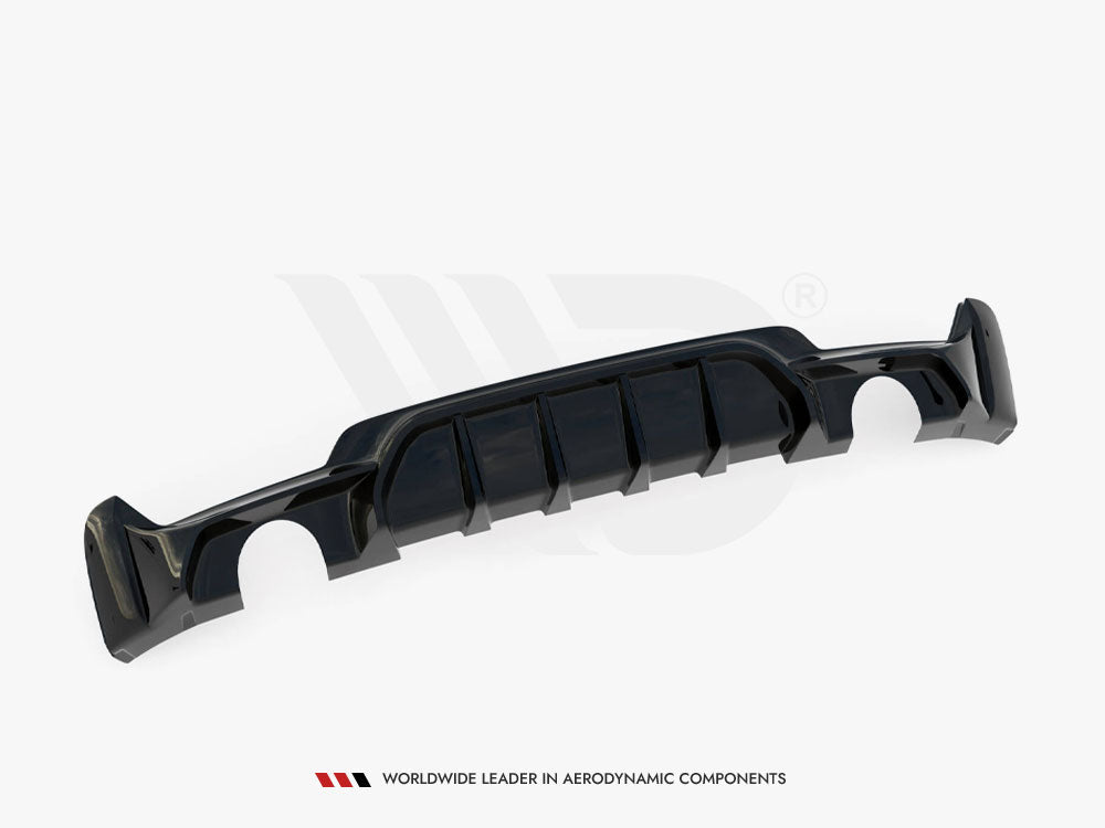 Maxton Design - Aftermarket  REAR VALANCE BMW 4 COUPE / GRAN COUPE / CABRIO M-PACK F32 / F36 / F33 (VERSION WITH EXHAUST ON BOTH SIDES)