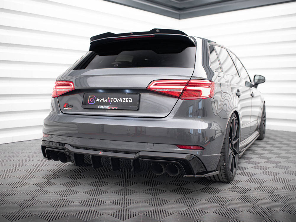 Maxton Design - Aftermarket  Rear Side Splitters V.2 Audi S3 / A3 S-Line Sportback 8V Facelift