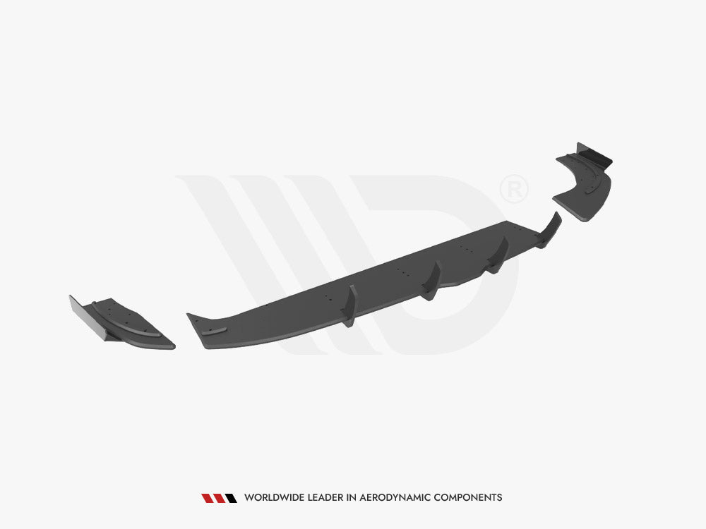 Maxton Design - Aftermarket  Street PRO Rear Diffuser + Flaps Hyundai I30 Fastback N-Line Mk3 Facelift
