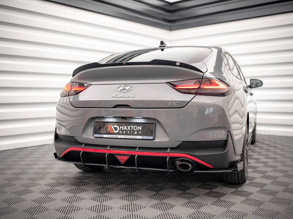 Maxton Design - Aftermarket  Street PRO Rear Diffuser + Flaps Hyundai I30 Fastback N-Line Mk3 Facelift
