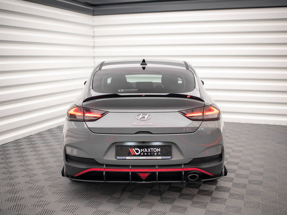Maxton Design - Aftermarket  Street PRO Rear Diffuser + Flaps Hyundai I30 Fastback N-Line Mk3 Facelift