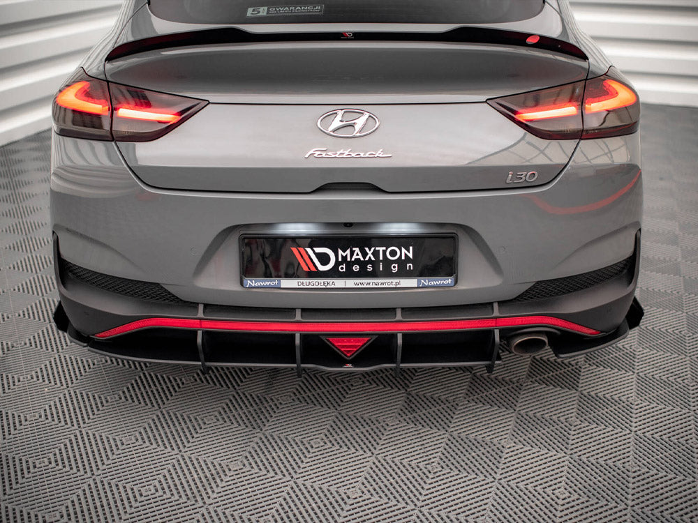 Maxton Design - Aftermarket  Street PRO Rear Diffuser + Flaps Hyundai I30 Fastback N-Line Mk3 Facelift