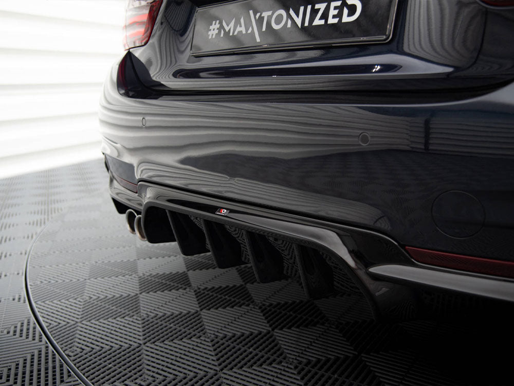 Maxton Design - Aftermarket  REAR VALANCE BMW 4 COUPE / GRAN COUPE / CABRIO M-PACK F32 / F36 / F33 (VERSION WITH EXHAUST ON ONE SIDE)
