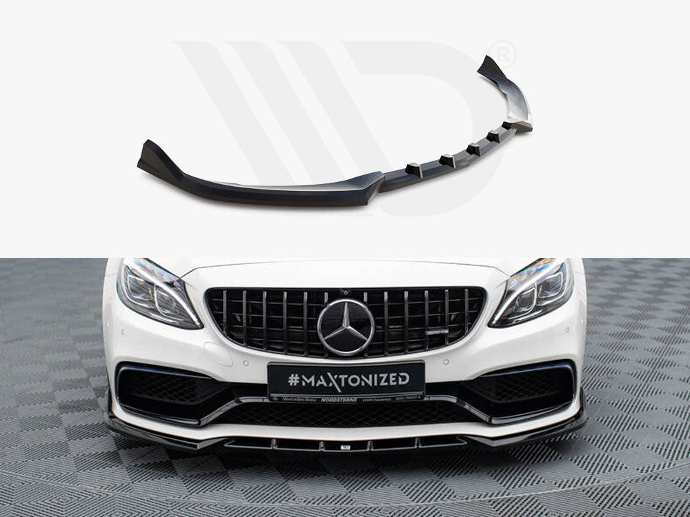 Maxton Design - Aftermarket  Front Splitter V.2 Mercedes-AMG C63 Sedan / Estate W205 / S205
