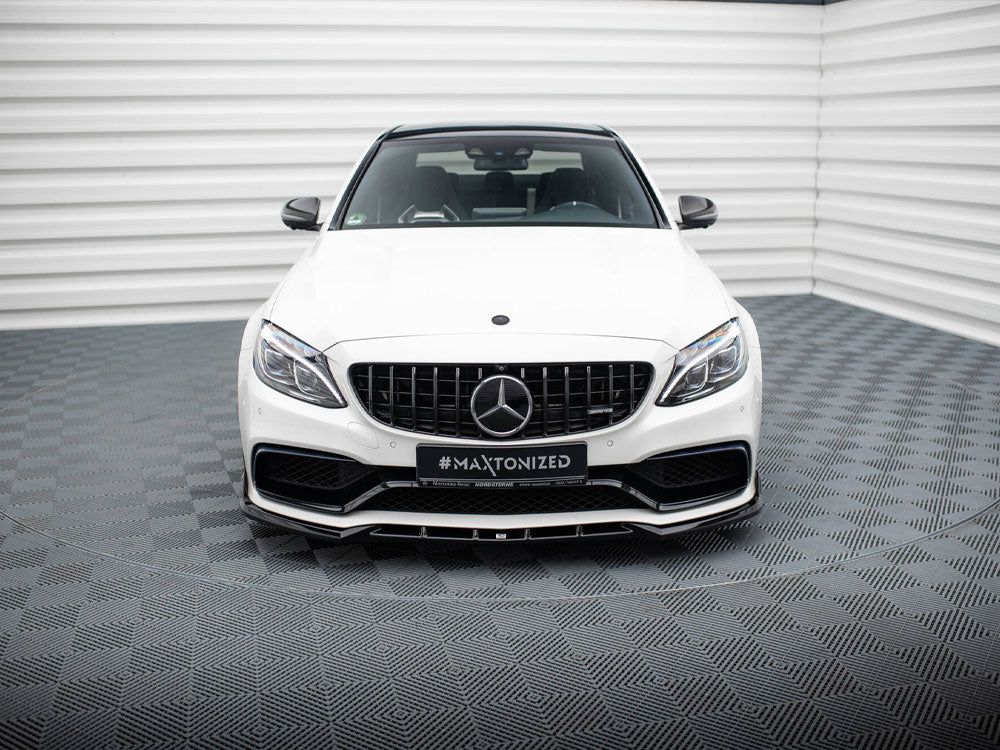 Maxton Design - Aftermarket  Front Splitter V.2 Mercedes-AMG C63 Sedan / Estate W205 / S205