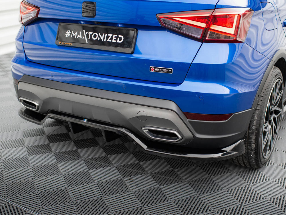 Maxton Design - Aftermarket  CENTRAL REAR SPLITTER (VERTICAL BARS) SEAT ARONA FR MK1 FACELIFT