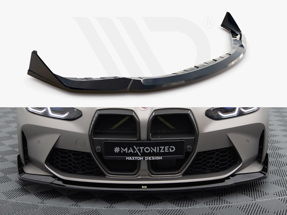 Maxton Design - Aftermarket  Front Splitter V.4 CSL Look BMW M4 G82 / G82 Facelift