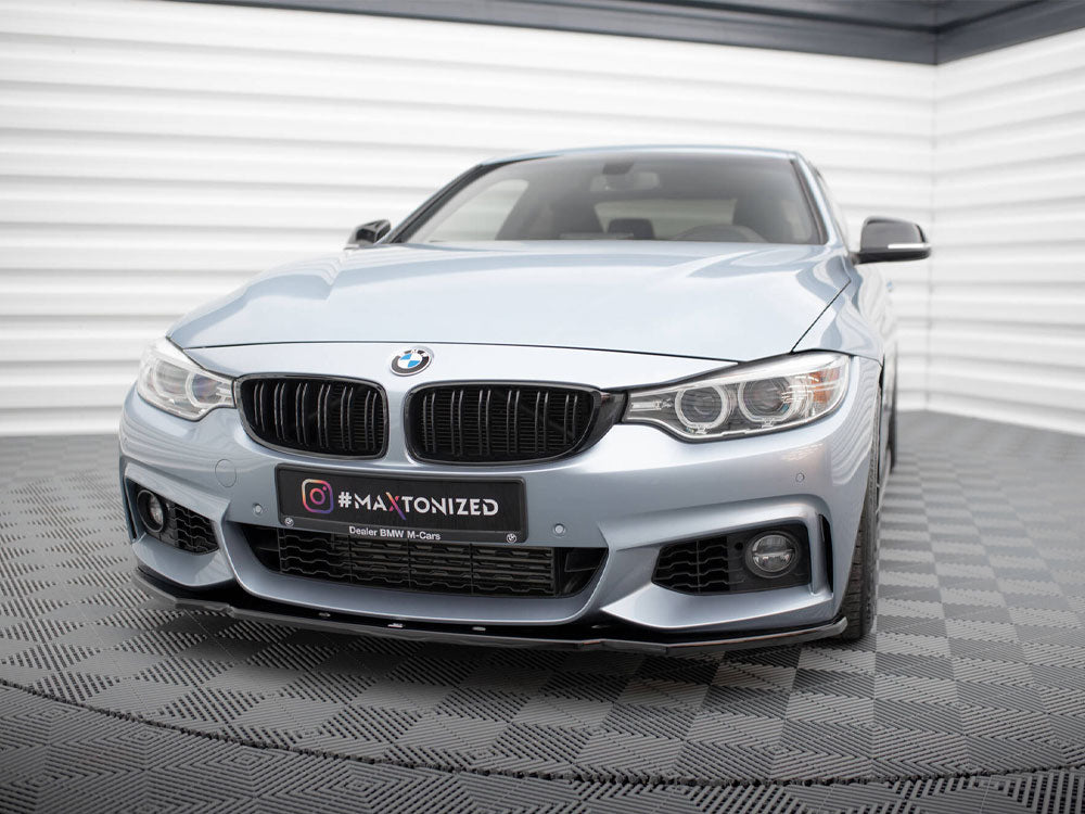 Maxton Design - Aftermarket  Front Splitter V.1 BMW 4 Coupe / Gran Coupe / Cabrio M-Pack F32 / F36 / F33