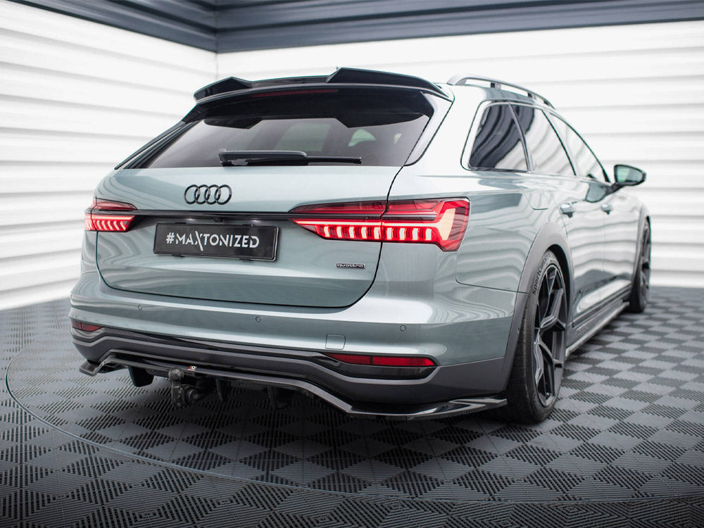 Maxton Design - Aftermarket  CENTRAL REAR SPLITTER (VERTICAL BARS) AUDI A6 ALLROAD C8