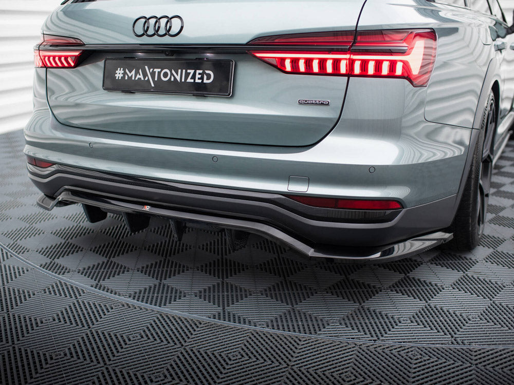 Maxton Design - Aftermarket  CENTRAL REAR SPLITTER (VERTICAL BARS) AUDI A6 ALLROAD C8