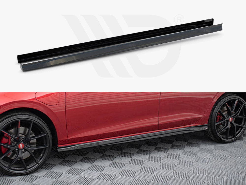 Maxton Design - Aftermarket  SIDE SKIRTS DIFFUSERS V.3 VOLKSWAGEN GOLF GTI / GTE / GTI CLUBSPORT / R-LINE MK8