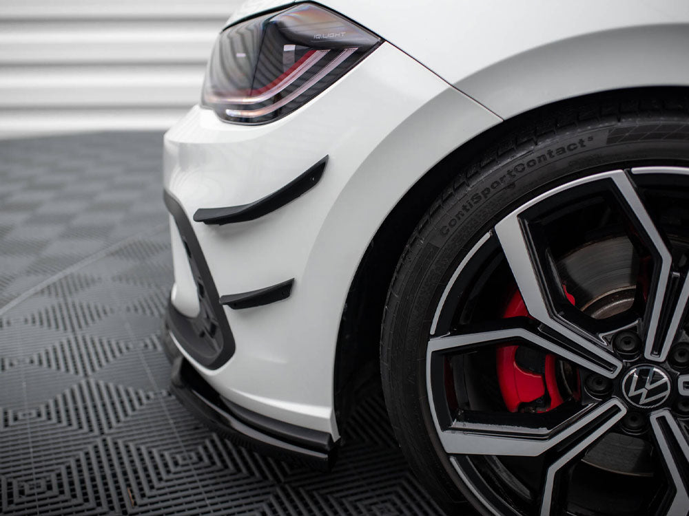 Maxton Design - Aftermarket Front Bumper Wings (Canards) compatible with Volkswagen Polo GTI / R-Line Mk6 Facelift