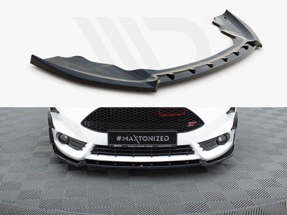 Maxton Design - Aftermarket  Front Splitter V.4 Ford Fiesta ST Mk7 Facelift