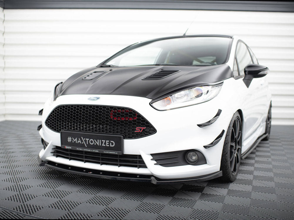 Maxton Design - Aftermarket  Front Splitter V.4 Ford Fiesta ST Mk7 Facelift