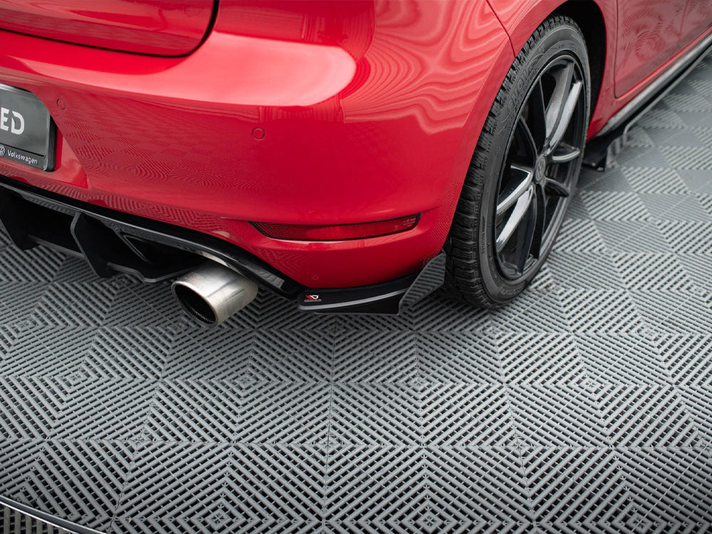 Maxton Design - Aftermarket  Street PRO Rear Side Splitters + Flaps VW Golf GTI Mk6