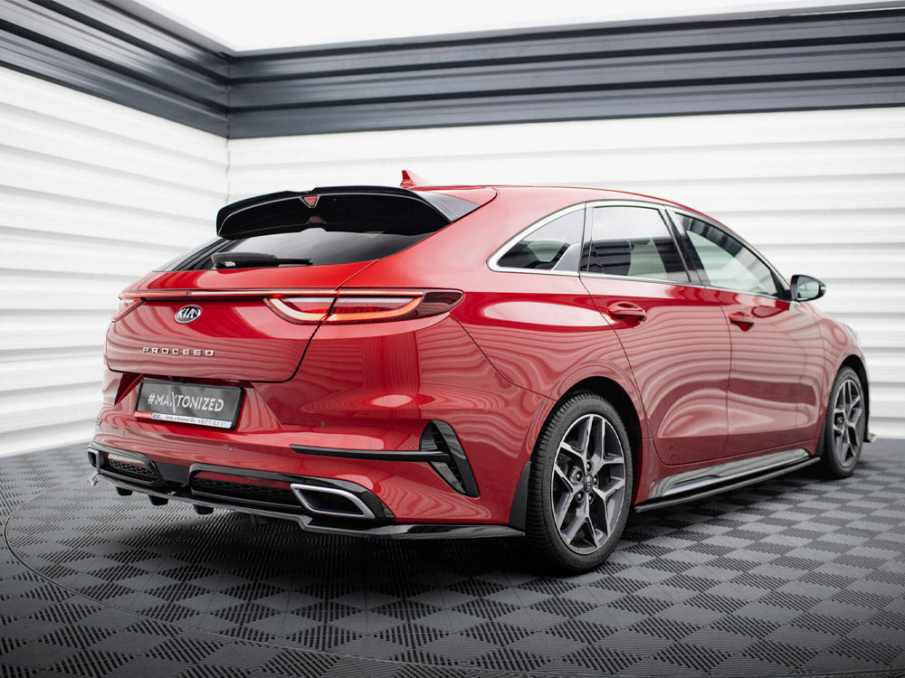 Maxton Design - Aftermarket  CENTRAL REAR SPLITTER (VERTICAL BARS) KIA PROCEED GT-LINE MK1