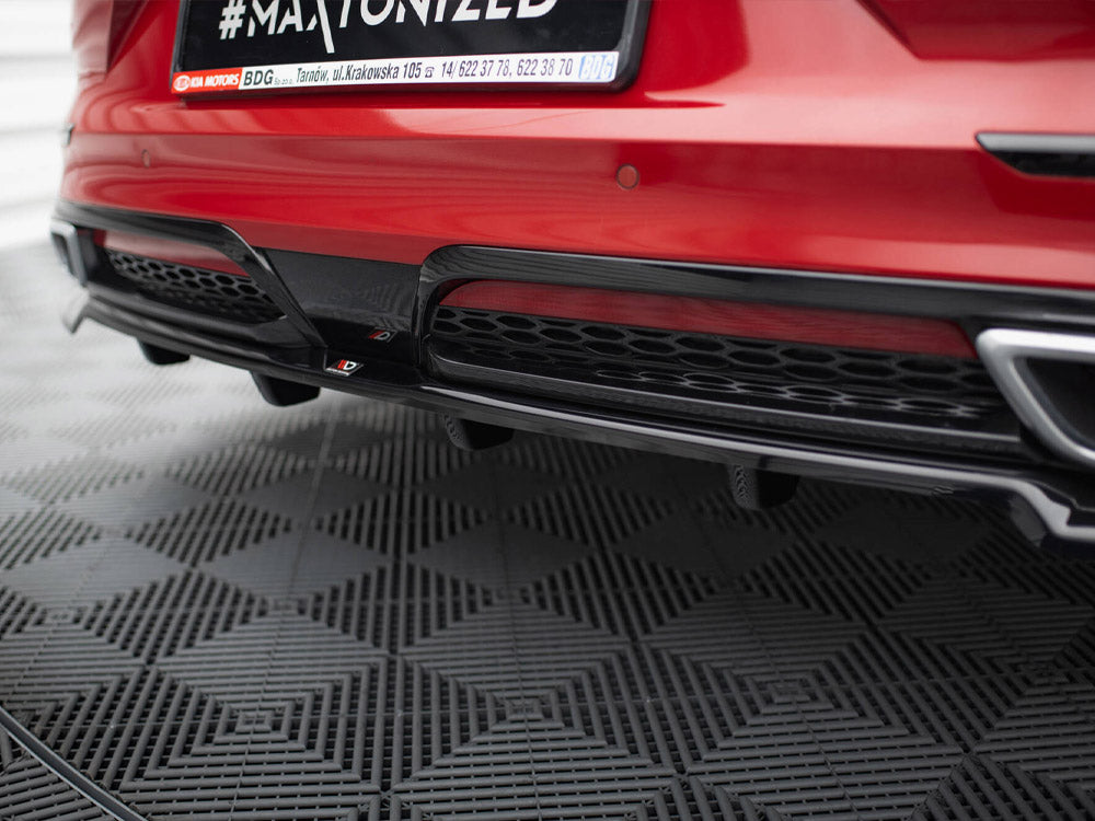Maxton Design - Aftermarket  CENTRAL REAR SPLITTER (VERTICAL BARS) KIA PROCEED GT-LINE MK1