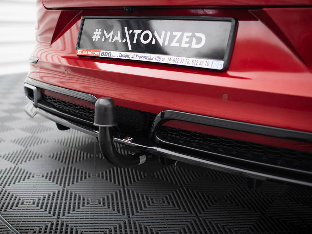 Maxton Design - Aftermarket  CENTRAL REAR SPLITTER (VERTICAL BARS) KIA PROCEED GT-LINE MK1