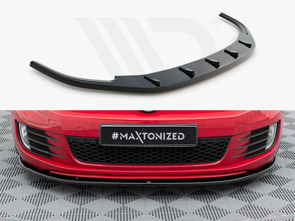 Maxton Design - Aftermarket  FRONT SPLITTER VER.2 VW GOLF VI GTI