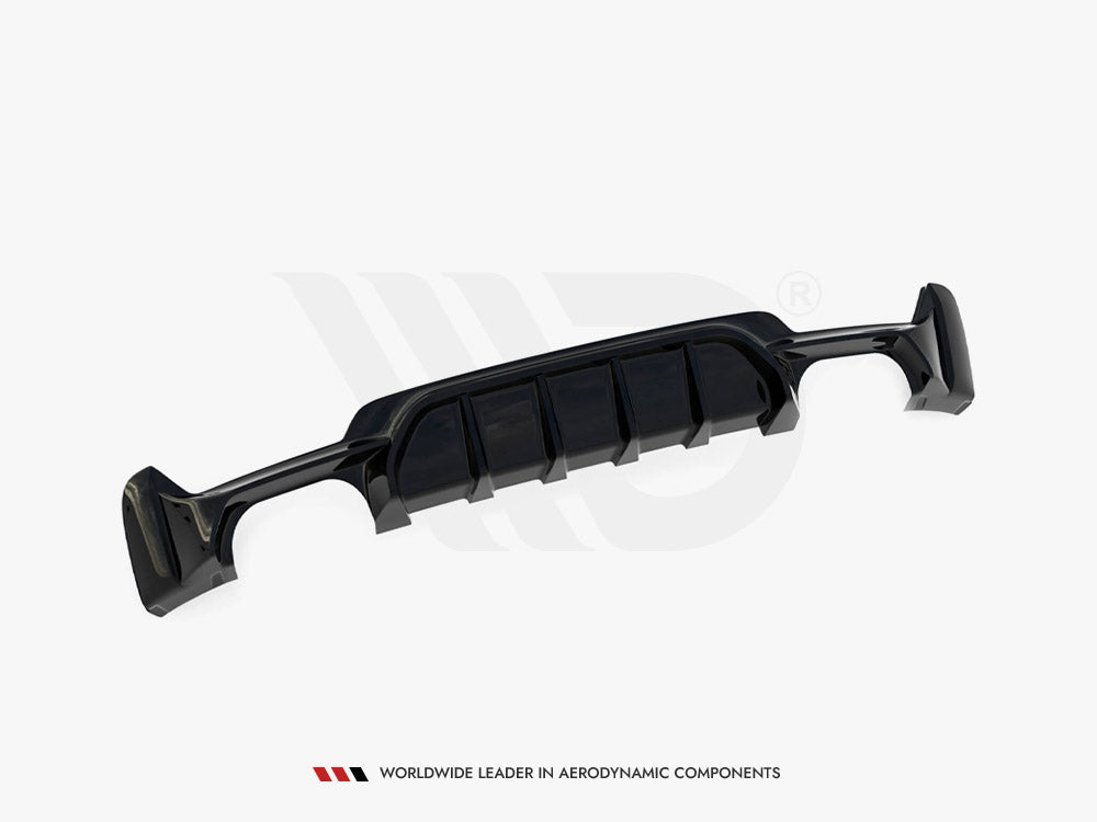 Maxton Design - Aftermarket  REAR VALANCE BMW 4 COUPE / GRAN COUPE / CABRIO M-PACK F32 / F36 / F33 (VERSION WITH DUAL EXHAUSTS ON BOTH SIDES)