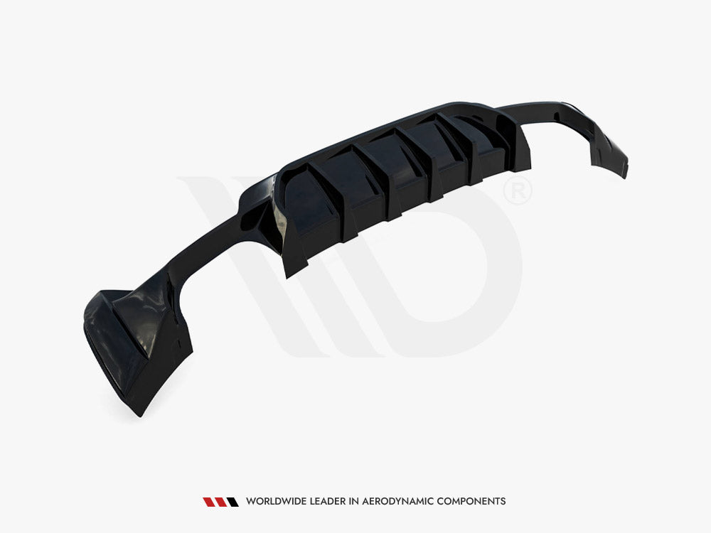 Maxton Design - Aftermarket  REAR VALANCE BMW 4 COUPE / GRAN COUPE / CABRIO M-PACK F32 / F36 / F33 (VERSION WITH DUAL EXHAUSTS ON BOTH SIDES)