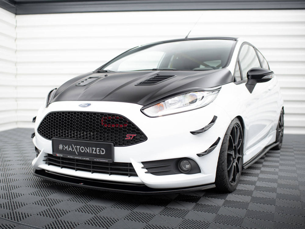 Maxton Design - Aftermarket  FRONT SPLITTER V.2 FIESTA MK7 ST FACELIFT 2013-UP