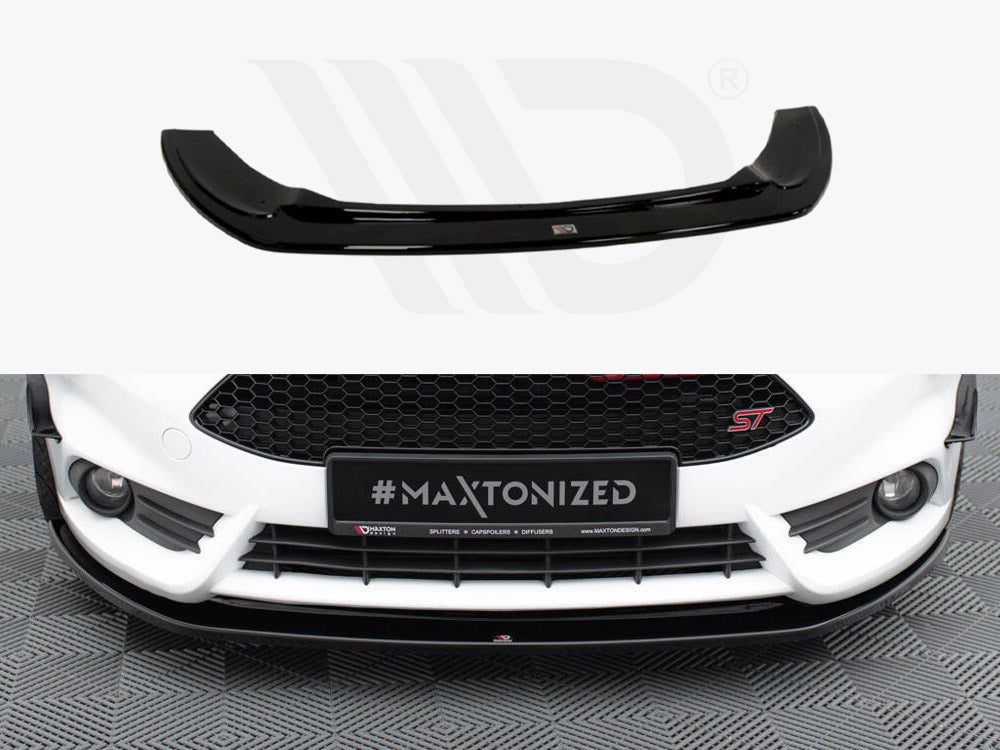 Maxton Design - Aftermarket  FRONT SPLITTER V.2 FIESTA MK7 ST FACELIFT 2013-UP