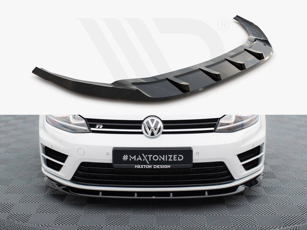 Maxton Design - Aftermarket  Front Splitter V.6 Volkswagen Golf R / R-Line Mk7