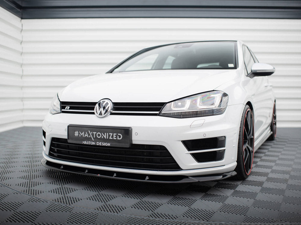 Maxton Design - Aftermarket  Front Splitter V.6 Volkswagen Golf R / R-Line Mk7