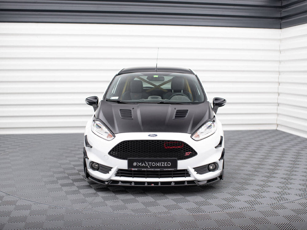 Maxton Design - Aftermarket  FRONT SPLITTER V.6 + FLAPS FORD FIESTA ST MK7 FACELIFT
