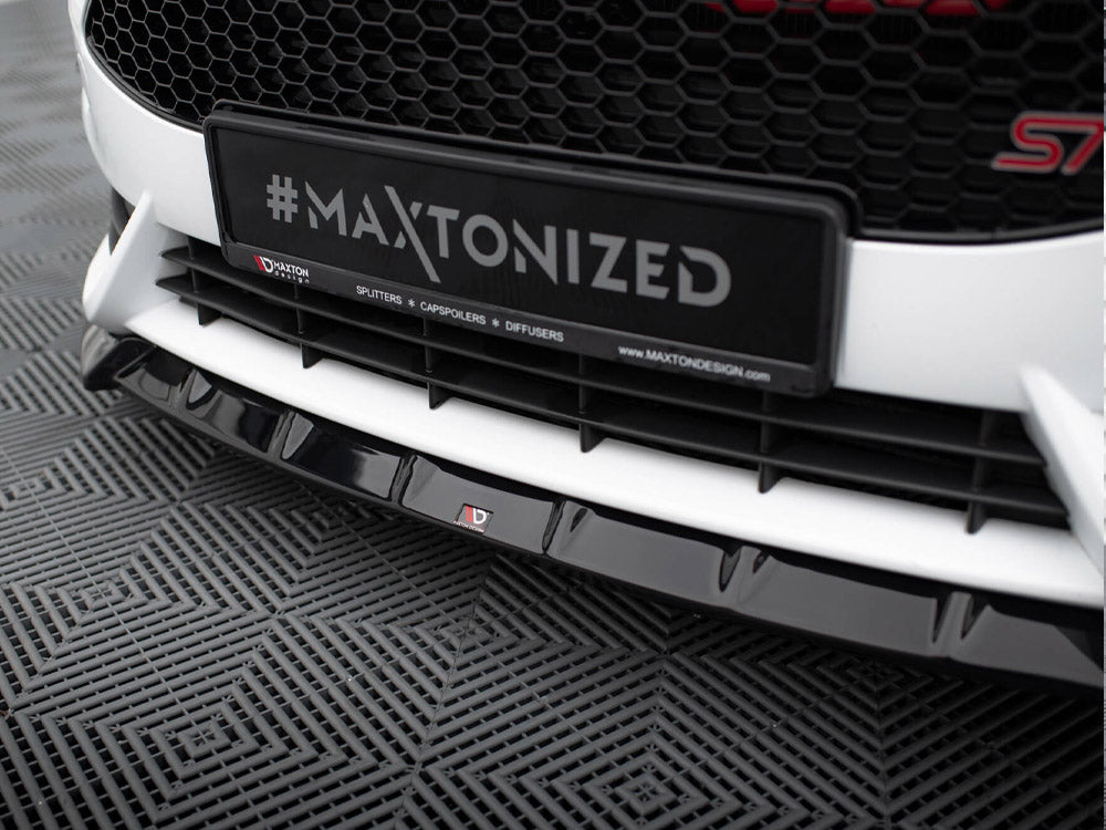 Maxton Design - Aftermarket  FRONT SPLITTER V.6 + FLAPS FORD FIESTA ST MK7 FACELIFT