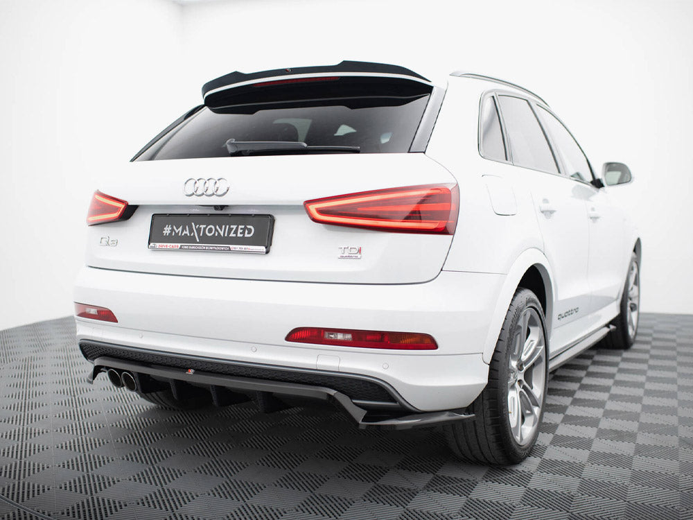 Maxton Design - Aftermarket  Rear Splitter (Vertical Bars) Audi Q3 S-Line 8U