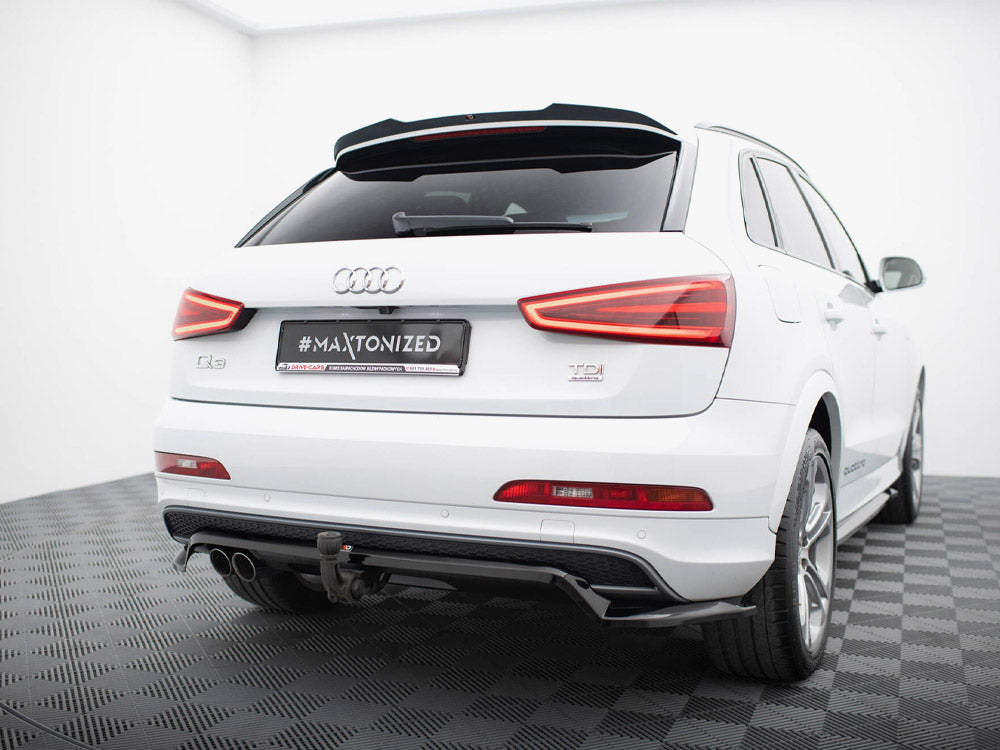 Maxton Design - Aftermarket  Rear Splitter (Vertical Bars) Audi Q3 S-Line 8U