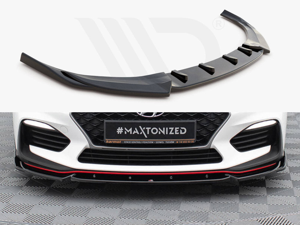 Maxton Design - Aftermarket  FRONT SPLITTER V.5 HYUNDAI I30 N MK3 HATCHBACK/ FASTBACK (2017-)