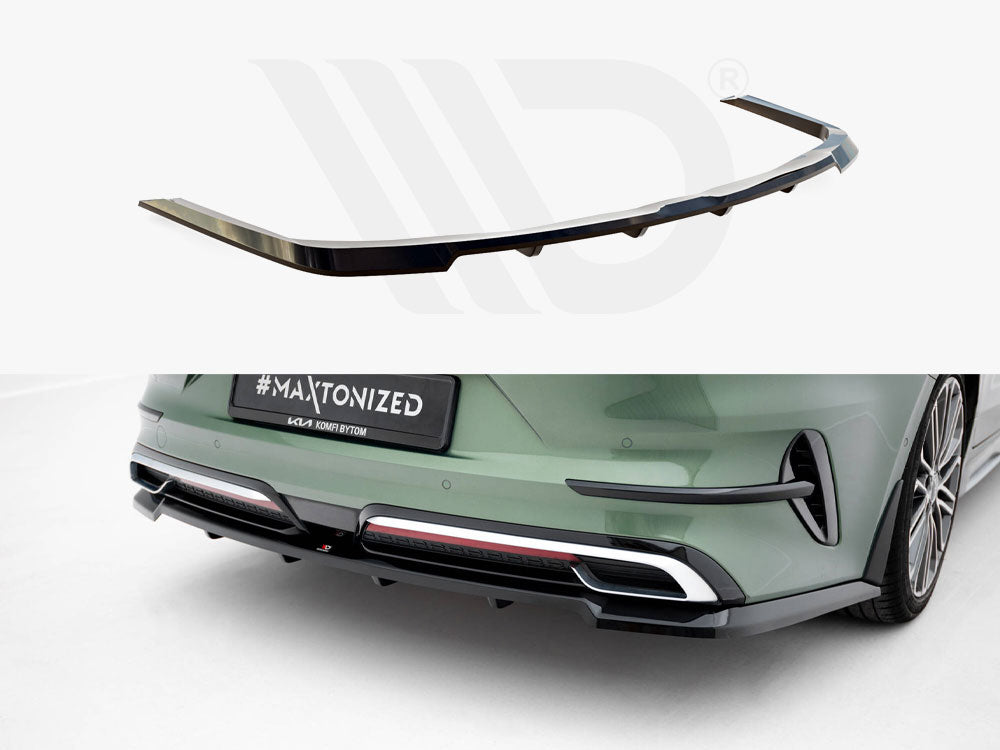 Maxton Design - Aftermarket  Rear Splitter (Vertical Bars) Kia Proceed GT-Line Mk1 Facelift