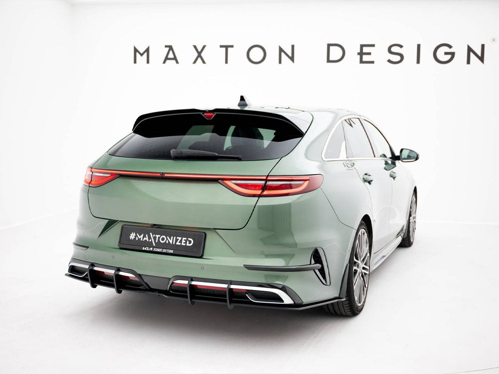 Maxton Design - Aftermarket  Rear Splitter (Vertical Bars) Kia Proceed GT-Line Mk1 Facelift
