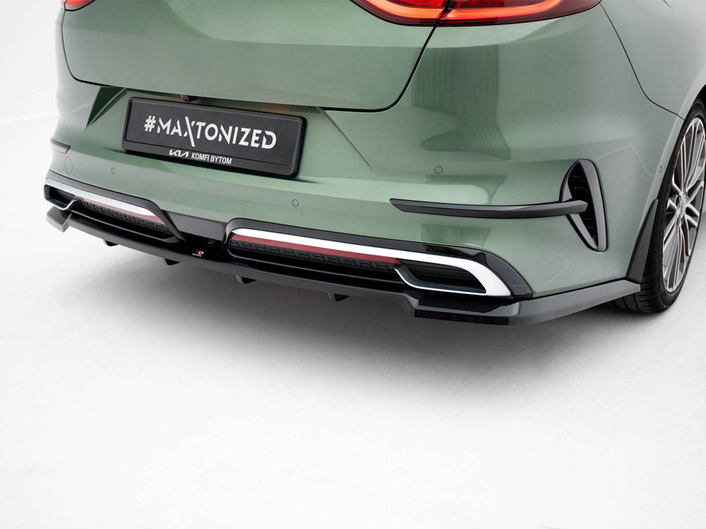 Maxton Design - Aftermarket  Rear Splitter (Vertical Bars) Kia Proceed GT-Line Mk1 Facelift