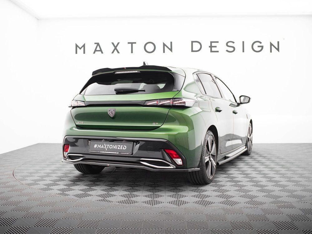 Maxton Design - Aftermarket  Rear Splitter (Vertical Bars) Peugeot 308 Hatchback Mk3