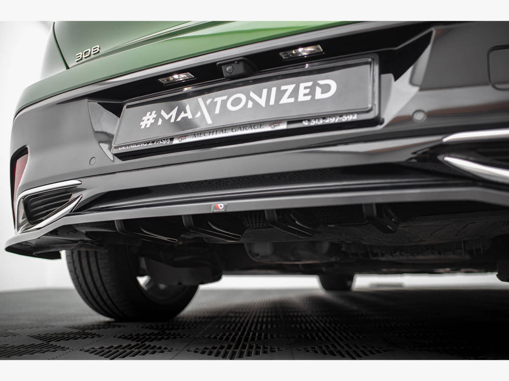 Maxton Design - Aftermarket  Rear Splitter (Vertical Bars) Peugeot 308 Hatchback Mk3