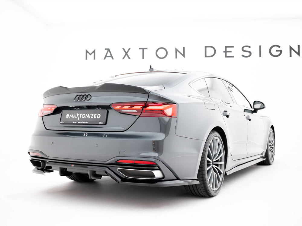 Maxton Design - Aftermarket  Rear Splitter (Vertical Bars) Audi A5 F5 / B9 Facelift