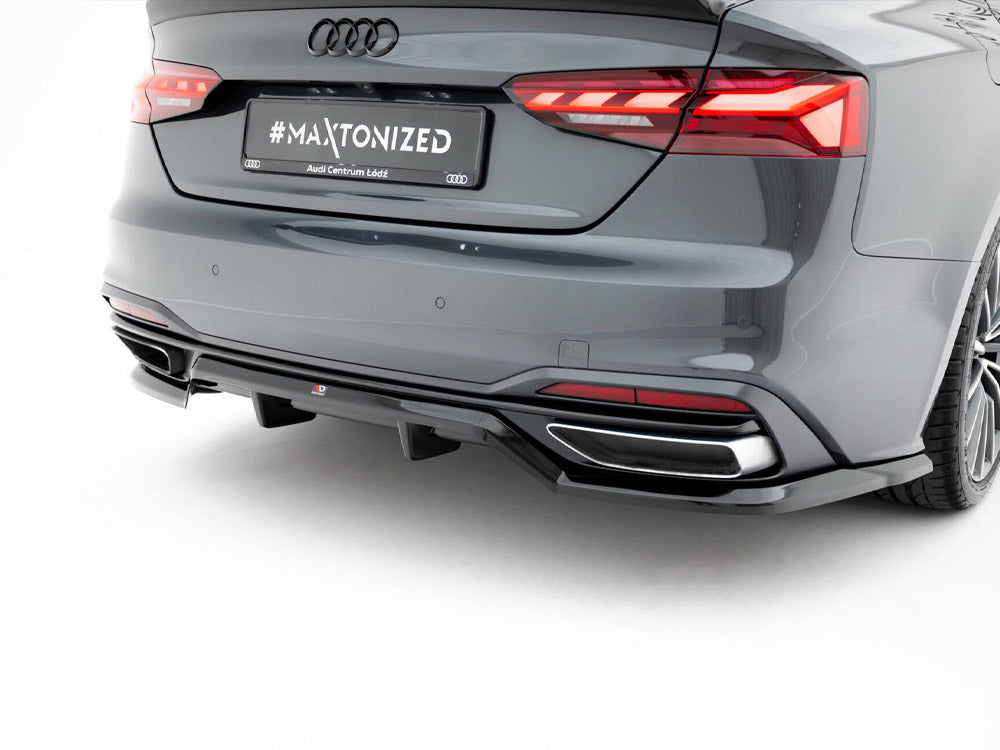 Maxton Design - Aftermarket  Rear Splitter (Vertical Bars) Audi A5 F5 / B9 Facelift