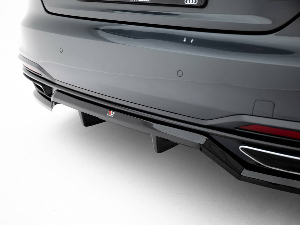 Maxton Design - Aftermarket  Rear Splitter (Vertical Bars) Audi A5 F5 / B9 Facelift
