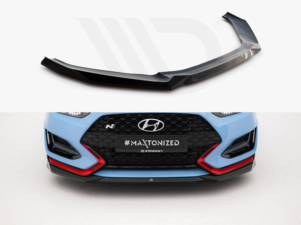 Maxton Design - Aftermarket  Front Splitter V.1 Hyundai Veloster N Mk2