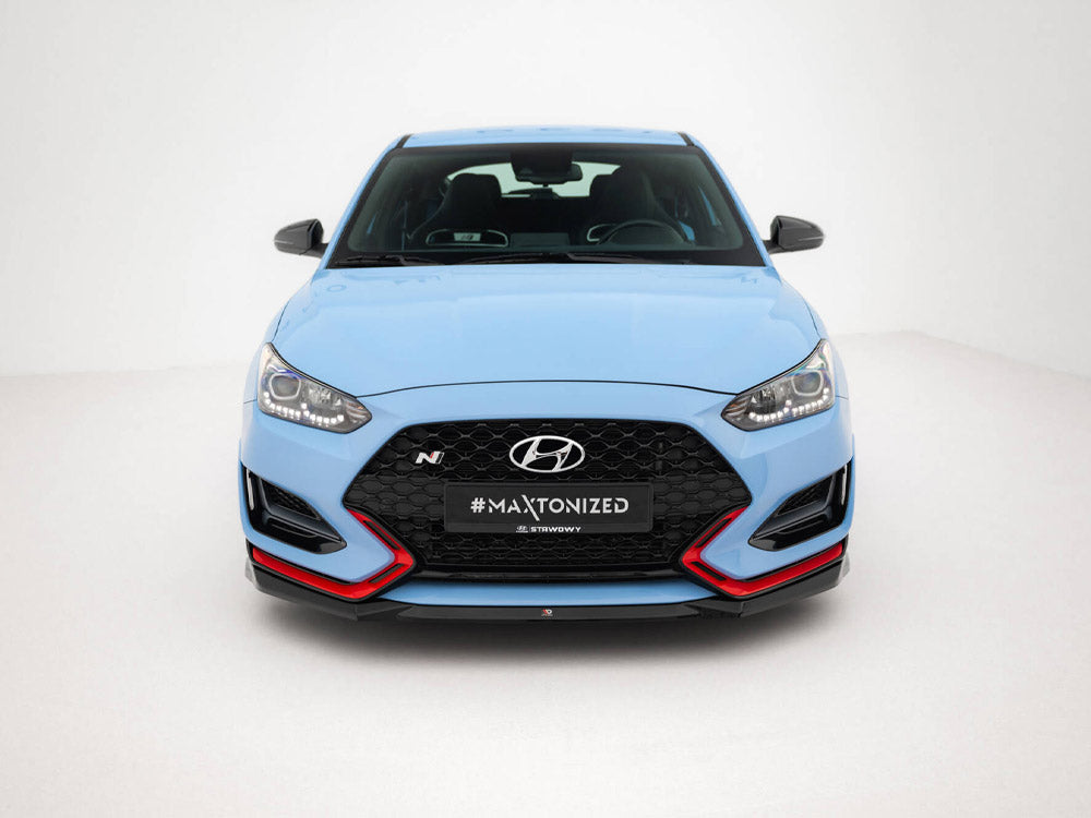 Maxton Design - Aftermarket  Front Splitter V.1 Hyundai Veloster N Mk2